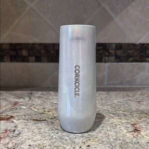 Corkcicle Shimmering Silver Tumbler